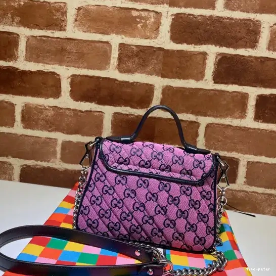 Hyper Peter Bag Top GG Mini Marmont GUCCI Handle 0524